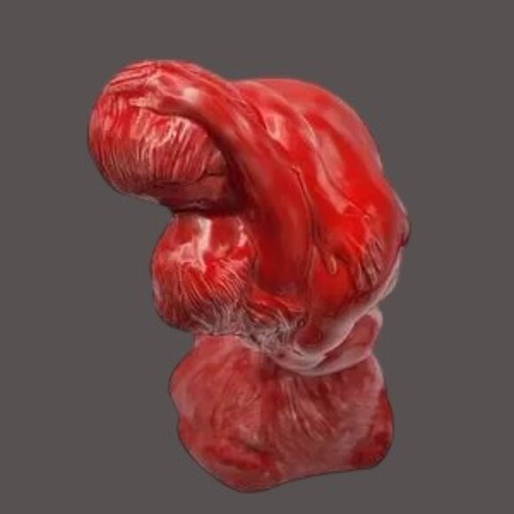 Vintage MCM  Lovers Embrace Man Woman Ceramic Statue Bohemian Hippy  Free Love - Picture 4 of 8